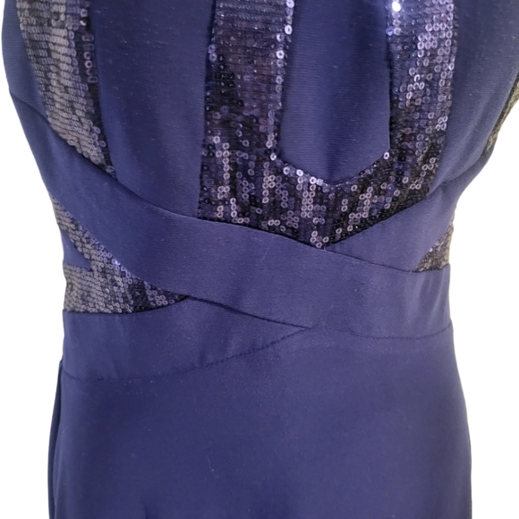 Morgan & Co. Elegant Cobalt Blue Formal Evening/Cocktail Dress in Sz 3/4 - Picture 4 of 6